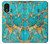 S2906 Aqua Turquoise Stone Hülle Schutzhülle Taschen für Samsung Galaxy Xcover 5