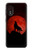S2955 Wolf Howling Red Moon Hülle Schutzhülle Taschen für Samsung Galaxy Xcover 5