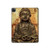 S0344 Buddha Rock Carving Hülle Schutzhülle Taschen für iPad Pro 12.9 (2022, 2021, 2020, 2018), iPad Air 13 (2025, 2024)