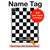 S1611 Black and White Check Chess Board Hülle Schutzhülle Taschen für iPad Pro 12.9 (2022, 2021, 2020, 2018), iPad Air 13 (2025, 2024)