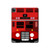S2058 England British Double Decker Bus Hülle Schutzhülle Taschen für iPad Pro 12.9 (2022, 2021, 2020, 2018), iPad Air 13 (2025, 2024)