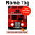 S2058 England British Double Decker Bus Hülle Schutzhülle Taschen für iPad Pro 12.9 (2022, 2021, 2020, 2018), iPad Air 13 (2025, 2024)