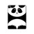 S2085 Panda Minimalist Hülle Schutzhülle Taschen für iPad Pro 12.9 (2022, 2021, 2020, 2018), iPad Air 13 (2025, 2024)