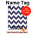 S2345 Navy Blue Shavron Zig Zag Pattern Hülle Schutzhülle Taschen für iPad Pro 12.9 (2022, 2021, 2020, 2018), iPad Air 13 (2025, 2024)