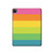 S2363 Rainbow Pattern Hülle Schutzhülle Taschen für iPad Pro 12.9 (2022, 2021, 2020, 2018), iPad Air 13 (2025, 2024)