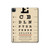 S2502 Eye Exam Chart Decorative Decoupage Poster Hülle Schutzhülle Taschen für iPad Pro 12.9 (2022, 2021, 2020, 2018), iPad Air 13 (2025, 2024)