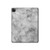 S2845 Gray Marble Texture Hülle Schutzhülle Taschen für iPad Pro 12.9 (2022, 2021, 2020, 2018), iPad Air 13 (2025, 2024)