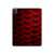 S2879 Red Arowana Fish Scale Hülle Schutzhülle Taschen für iPad Pro 12.9 (2022, 2021, 2020, 2018), iPad Air 13 (2025, 2024)