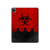 S2917 Biohazards Virus Red Alert Hülle Schutzhülle Taschen für iPad Pro 12.9 (2022, 2021, 2020, 2018), iPad Air 13 (2025, 2024)
