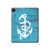 S3053 Marine Anchor Blue Hülle Schutzhülle Taschen für iPad Pro 12.9 (2022, 2021, 2020, 2018), iPad Air 13 (2025, 2024)