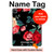 S3112 Rose Floral Pattern Black Hülle Schutzhülle Taschen für iPad Pro 12.9 (2022, 2021, 2020, 2018), iPad Air 13 (2025, 2024)