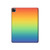 S3698 LGBT Gradient Pride Flag Hülle Schutzhülle Taschen für iPad Pro 12.9 (2022, 2021, 2020, 2018), iPad Air 13 (2025, 2024)