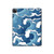 S3751 Wave Pattern Hülle Schutzhülle Taschen für iPad Pro 12.9 (2022, 2021, 2020, 2018), iPad Air 13 (2025, 2024)