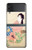 S0889 Japan Art Kimono Case For Samsung Galaxy Z Flip 3 5G