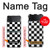 S1611 Black and White Check Chess Board Hülle Schutzhülle Taschen für Samsung Galaxy Z Flip 3 5G