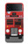 S2058 England British Double Decker Bus Hülle Schutzhülle Taschen für Samsung Galaxy Z Flip 3 5G