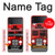 S2058 England British Double Decker Bus Hülle Schutzhülle Taschen für Samsung Galaxy Z Flip 3 5G