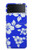 S2244 Hawaiian Hibiscus Blue Pattern Hülle Schutzhülle Taschen für Samsung Galaxy Z Flip 3 5G