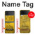 S2618 One Kilo Gold Bar Hülle Schutzhülle Taschen für Samsung Galaxy Z Flip 3 5G