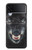 S2823 Black Wolf Blue Eyes Face Hülle Schutzhülle Taschen für Samsung Galaxy Z Flip 3 5G