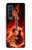 S0415 Fire Guitar Burn Case For Samsung Galaxy Z Fold 3 5G