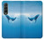 S0843 Blue Whale Hülle Schutzhülle Taschen für Samsung Galaxy Z Fold 3 5G