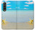 S0911 Relax at the Beach Hülle Schutzhülle Taschen für Samsung Galaxy Z Fold 3 5G