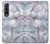 S2316 Dark Blue Marble Texture Graphic Print Hülle Schutzhülle Taschen für Samsung Galaxy Z Fold 3 5G
