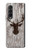 S2505 Reindeer Head Old Wood Texture Graphic Case For Samsung Galaxy Z Fold 3 5G