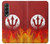 S2803 Fire Red Devil Spear Symbol Hülle Schutzhülle Taschen für Samsung Galaxy Z Fold 3 5G