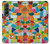 S3391 Abstract Art Mosaic Tiles Graphic Hülle Schutzhülle Taschen für Samsung Galaxy Z Fold 3 5G