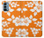 S2245 Hawaiian Hibiscus Orange Pattern Hülle Schutzhülle Taschen für OnePlus Nord N200 5G