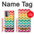 S2362 Rainbow Colorful Shavron Zig Zag Pattern Hülle Schutzhülle Taschen für OnePlus Nord N200 5G