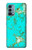 S2377 Turquoise Gemstone Texture Graphic Printed Hülle Schutzhülle Taschen für OnePlus Nord N200 5G