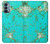 S2377 Turquoise Gemstone Texture Graphic Printed Hülle Schutzhülle Taschen für OnePlus Nord N200 5G