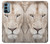 S2399 White Lion Face Hülle Schutzhülle Taschen für OnePlus Nord N200 5G