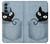 S2641 Pocket Black Cat Hülle Schutzhülle Taschen für OnePlus Nord N200 5G
