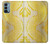 S2713 Yellow Snake Skin Graphic Printed Hülle Schutzhülle Taschen für OnePlus Nord N200 5G