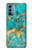S2906 Aqua Turquoise Stone Hülle Schutzhülle Taschen für OnePlus Nord N200 5G