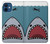 S3825 Cartoon Shark Sea Diving Hülle Schutzhülle Taschen für iPhone 12 mini