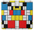 S3814 Piet Mondrian Line Art Composition Hülle Schutzhülle Taschen für iPhone 7 Plus, iPhone 8 Plus