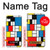 S3814 Piet Mondrian Line Art Composition Hülle Schutzhülle Taschen für iPhone 7 Plus, iPhone 8 Plus