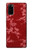 S3817 Red Floral Cherry blossom Pattern Hülle Schutzhülle Taschen für Samsung Galaxy S20