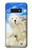 S3794 Arctic Polar Bear in Love with Seal Paint Hülle Schutzhülle Taschen für Samsung Galaxy S10e