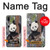 S3793 Cute Baby Panda Snow Painting Hülle Schutzhülle Taschen für Samsung Galaxy A20, Galaxy A30