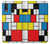 S3814 Piet Mondrian Line Art Composition Hülle Schutzhülle Taschen für Samsung Galaxy A20e