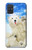 S3794 Arctic Polar Bear in Love with Seal Paint Hülle Schutzhülle Taschen für Samsung Galaxy A71