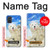 S3794 Arctic Polar Bear in Love with Seal Paint Hülle Schutzhülle Taschen für Samsung Galaxy A71