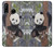 S3793 Cute Baby Panda Snow Painting Hülle Schutzhülle Taschen für Huawei P30 lite