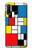 S3814 Piet Mondrian Line Art Composition Hülle Schutzhülle Taschen für Huawei P30 lite